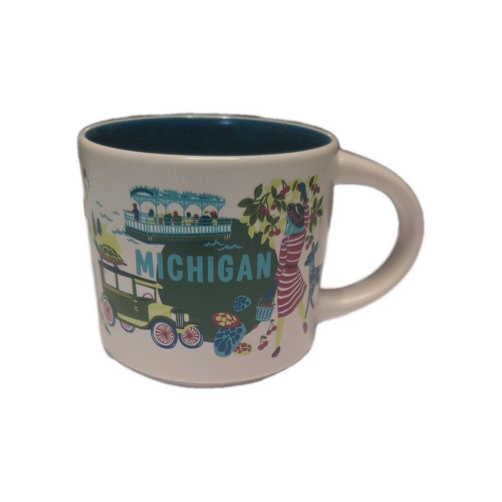 Starbucks MICHIGAN Mug DISCOVERY SERIES Collector Series Mug 14oz Cup 2024